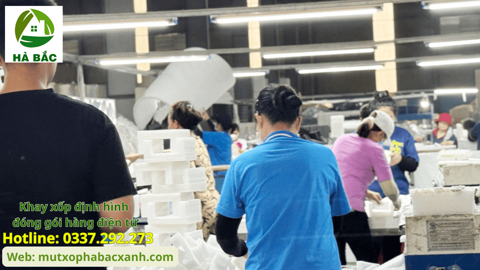 Khay xốp định hình đóng gói hàng điện tử tại KCN VSIP - Bắc Ninh Khay xốp định hình đóng gói hàng điện tử tại KCN VSIP - Bắc Ninh