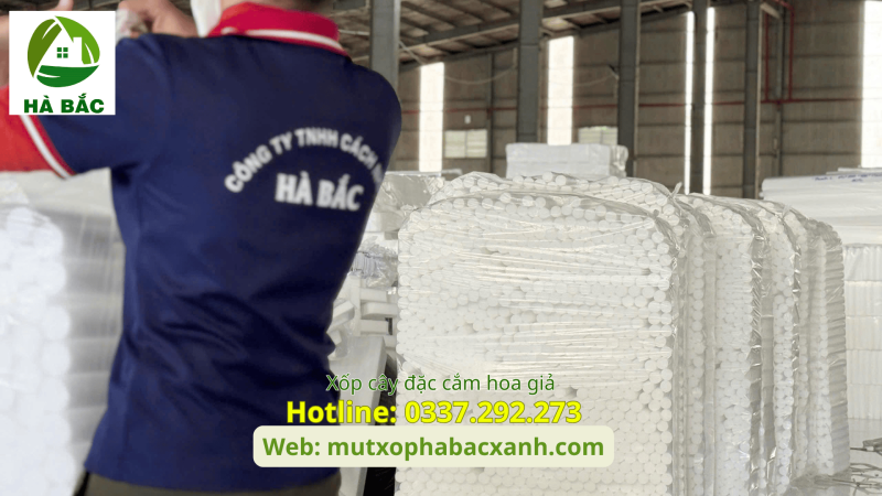 Xốp cây đặc cắm hoa giả, nhà máy sản xuất xốp cây đặc cắm hoa giả tại Thanh Xuân-Hà Nội