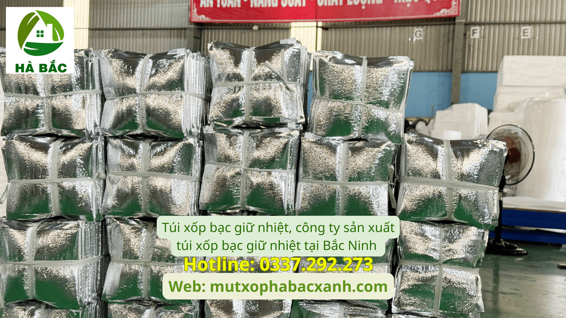 Túi xốp bạc giữ nhiệt, công ty sản xuất túi xốp bạc giữ nhiệt tại Bắc Ninh