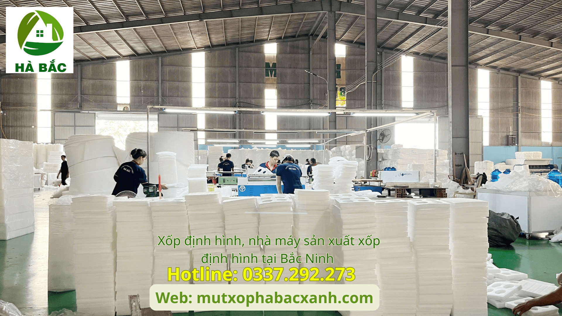 Xốp định hình, nhà máy sản xuất xốp định hình tại Bắc Ninh