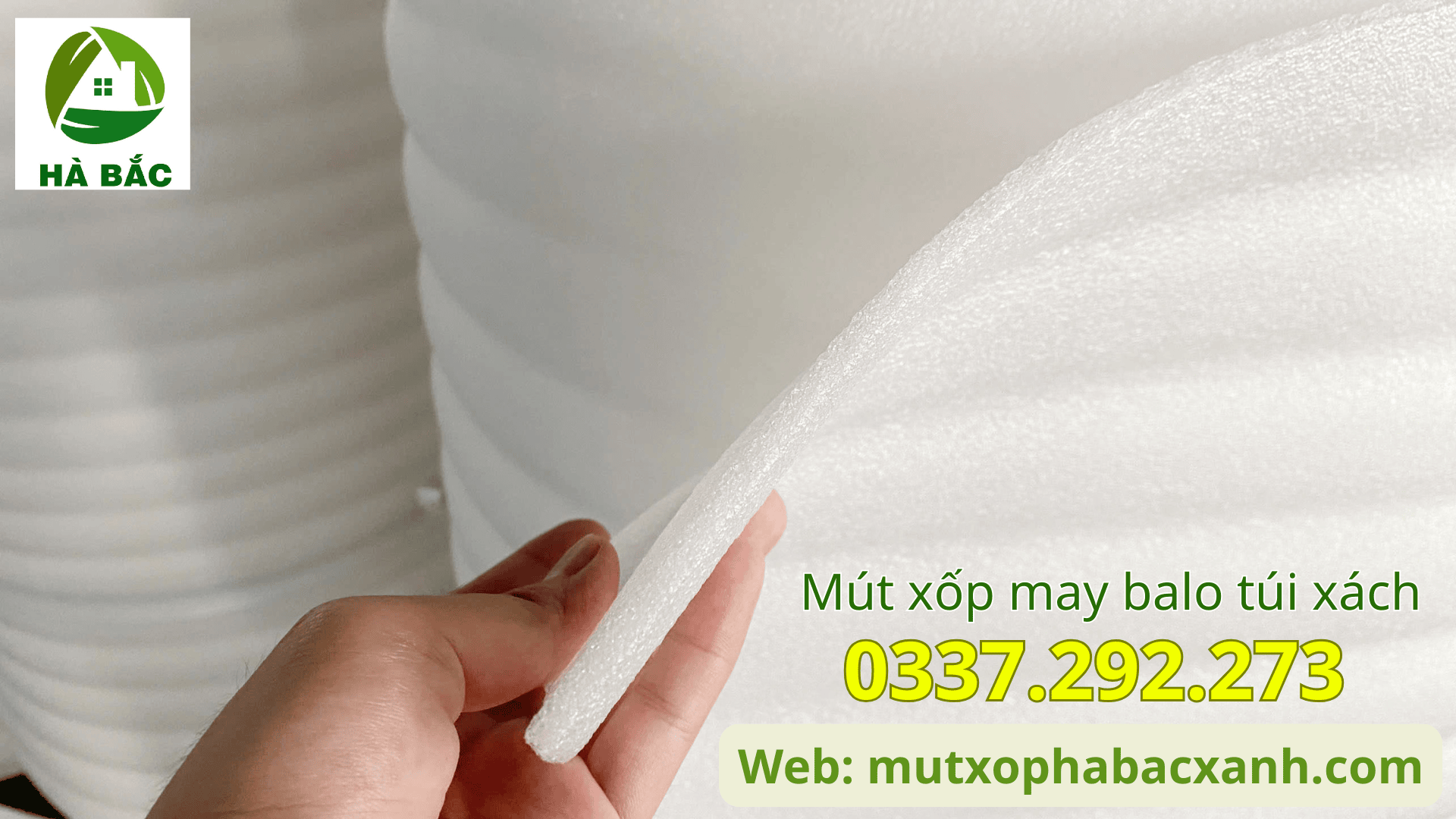 Mút xốp may balo túi xách tại KCN Thăng Long-Hà Nội 