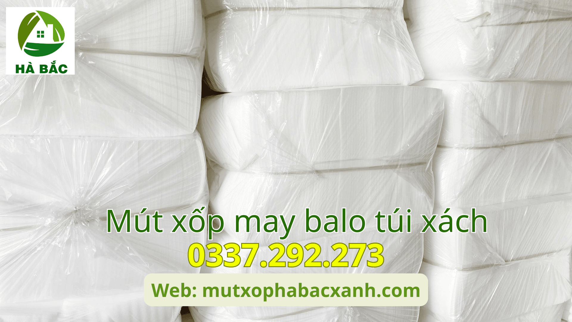 Mút xốp may balo túi xách tại KCN Thăng Long-Hà Nội