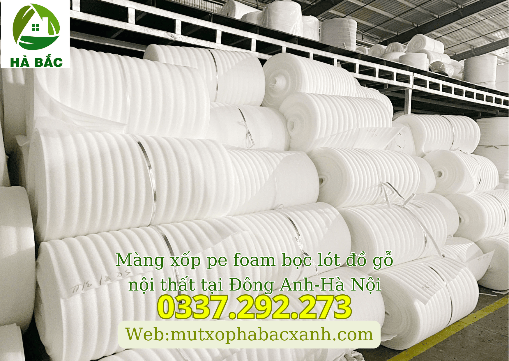 Màng xốp pe foam bọc lót đồ gỗ nội thất tại Đông Anh-Hà Nội