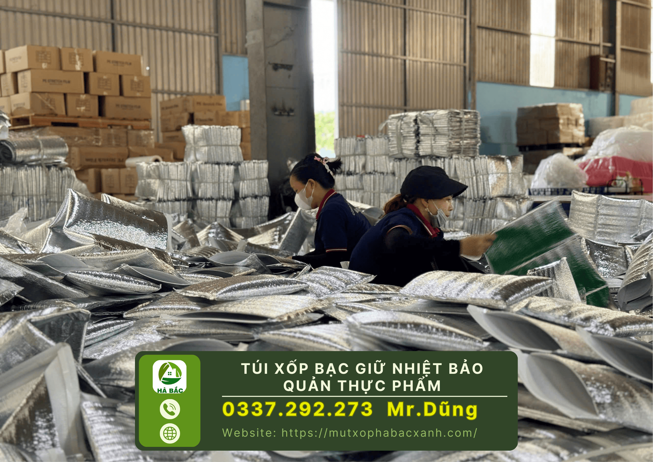 túi xốp bạc giữ nhiệt bảo quản thực phẩm