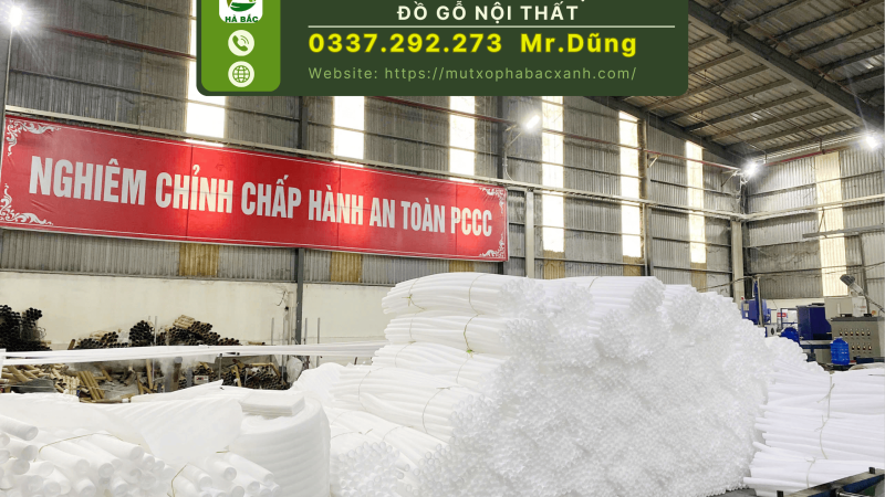 Ống xốp tròn rỗng chụp chân đồ gỗ nội thất tại Đồng Nai