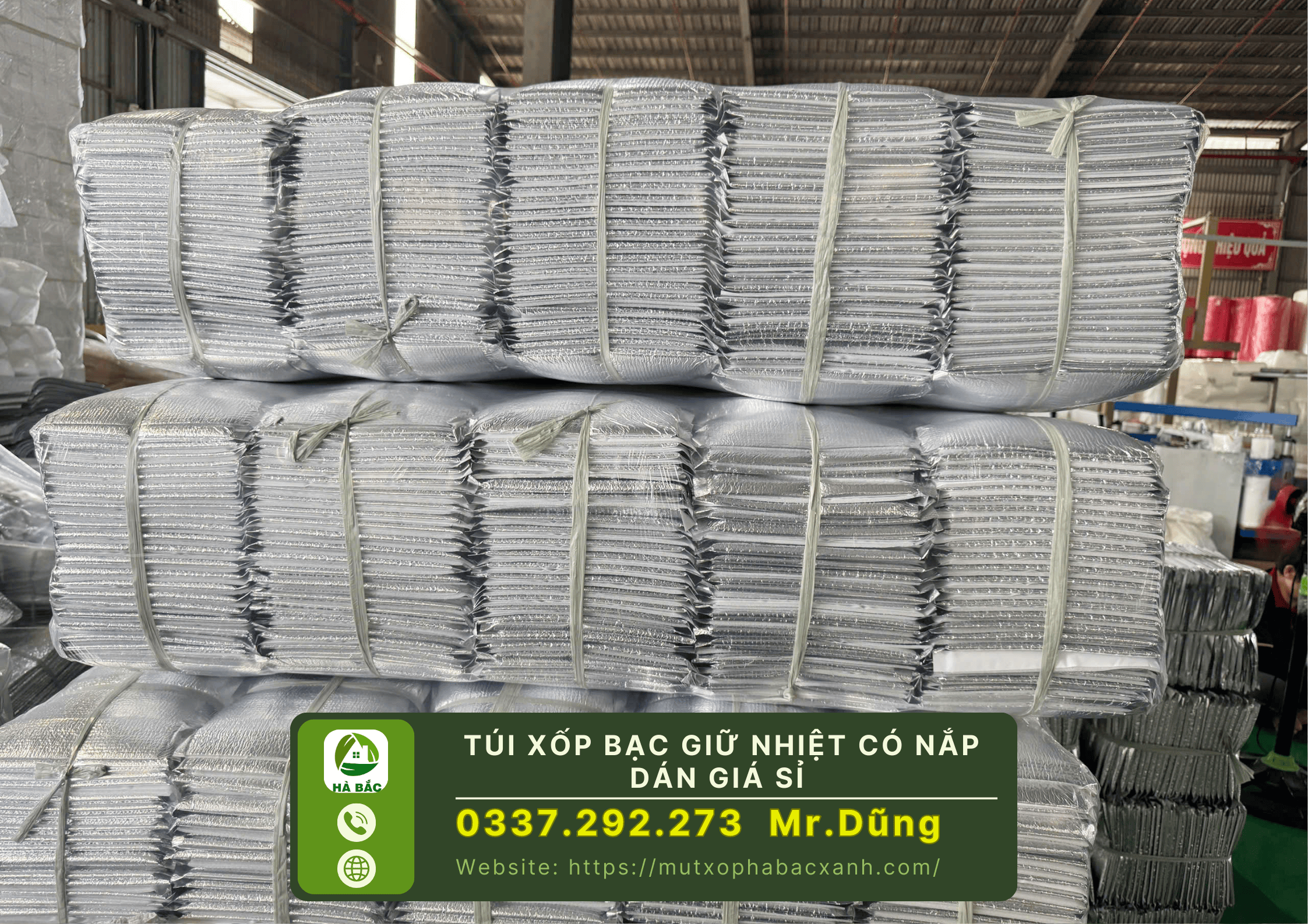 Túi xốp bạc giữ nhiệt có nắp dán giá sỉ tại TP.HCM