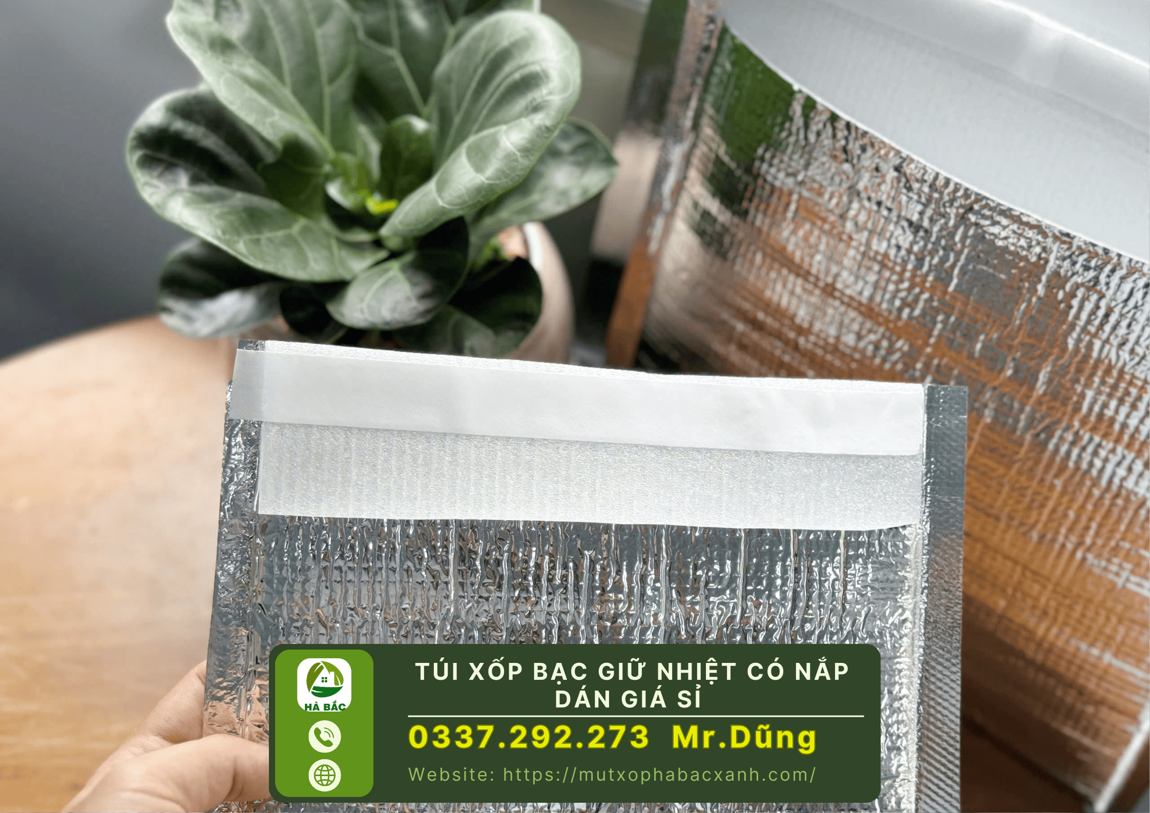 Túi xốp bạc giữ nhiệt có nắp dán giá sỉ tại TP.HCM Túi xốp bạc giữ nhiệt có nắp dán giá sỉ tại TP.HCM