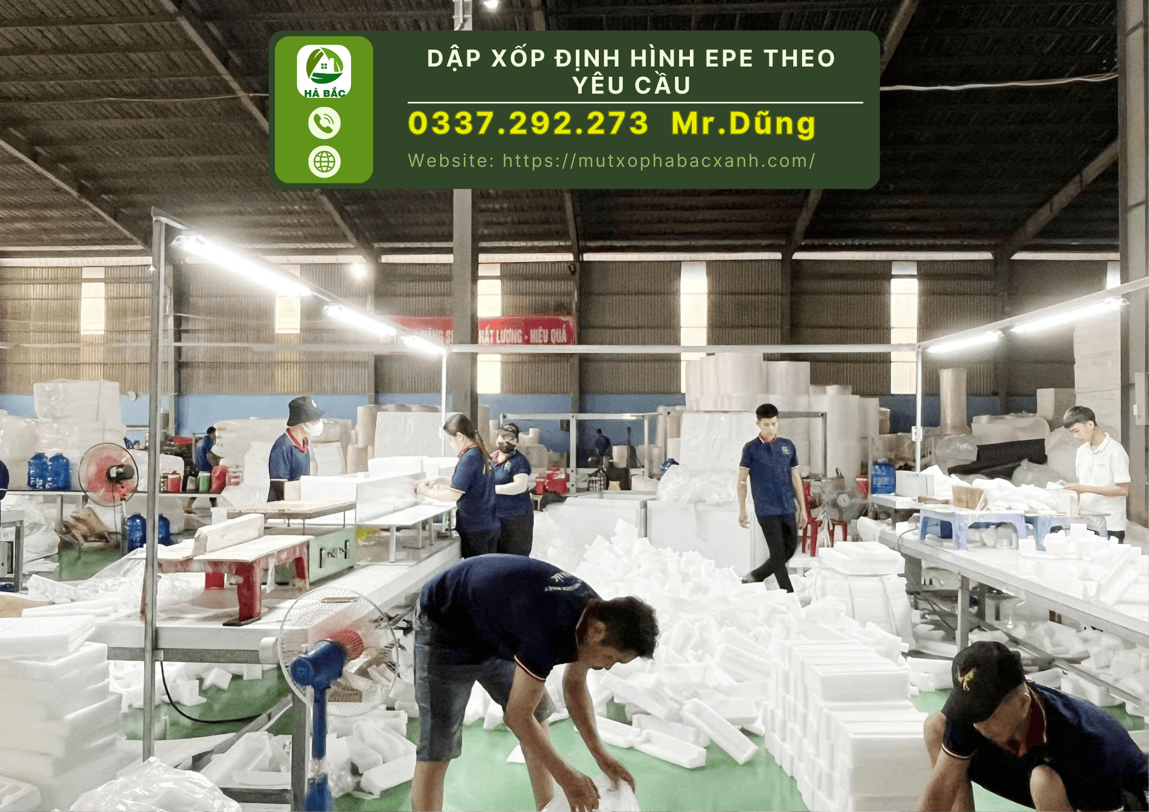 Dập xốp định hình EPE theo yêu cầu tại Dĩ An - Bình Dương