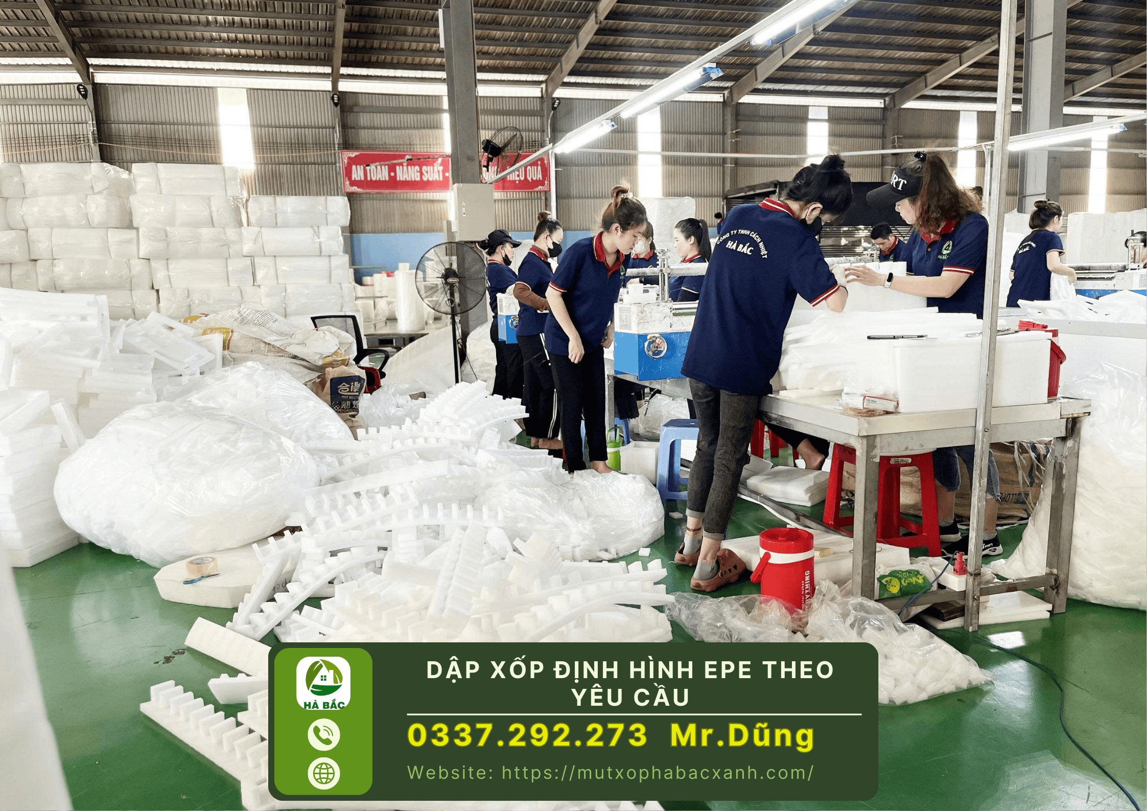 Dập xốp định hình EPE theo yêu cầu tại Dĩ An - Bình Dương