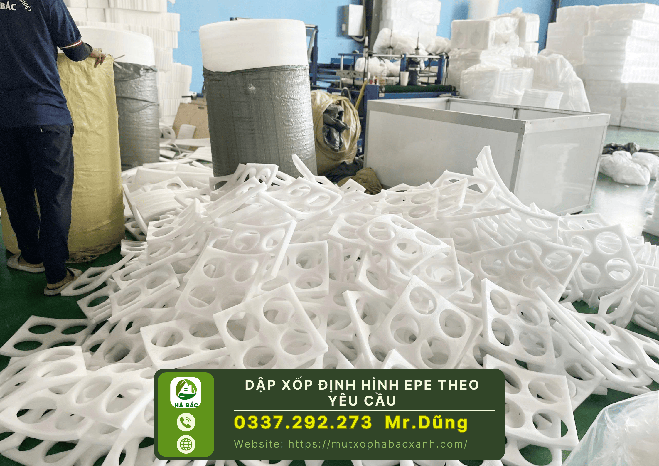 Dập xốp định hình EPE theo yêu cầu tại Dĩ An - Bình Dương