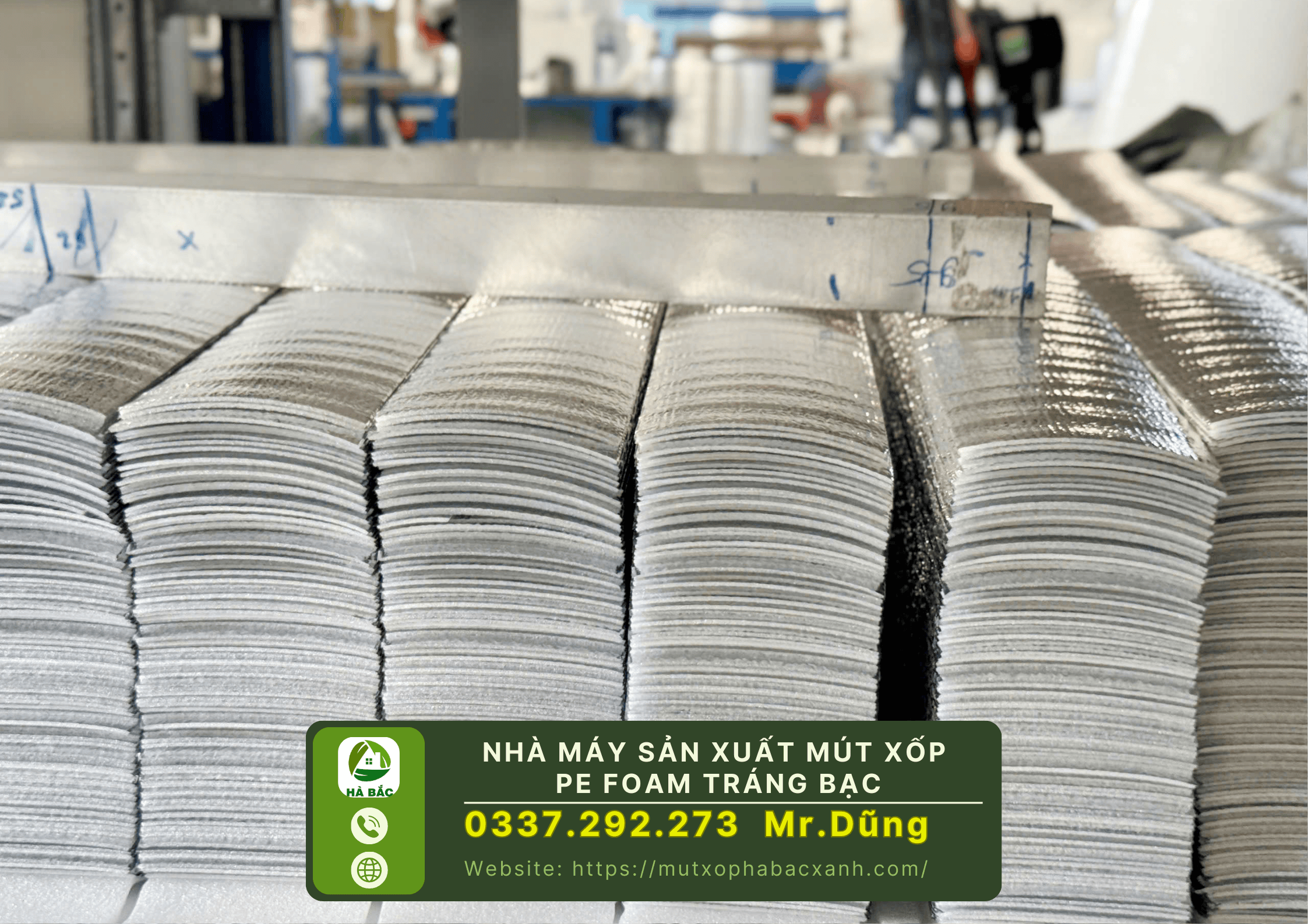 Nhà máy sản xuất mút xốp pe foam tráng bạc tại Bắc Ninh Nhà máy sản xuất mút xốp pe foam tráng bạc tại Bắc Ninh