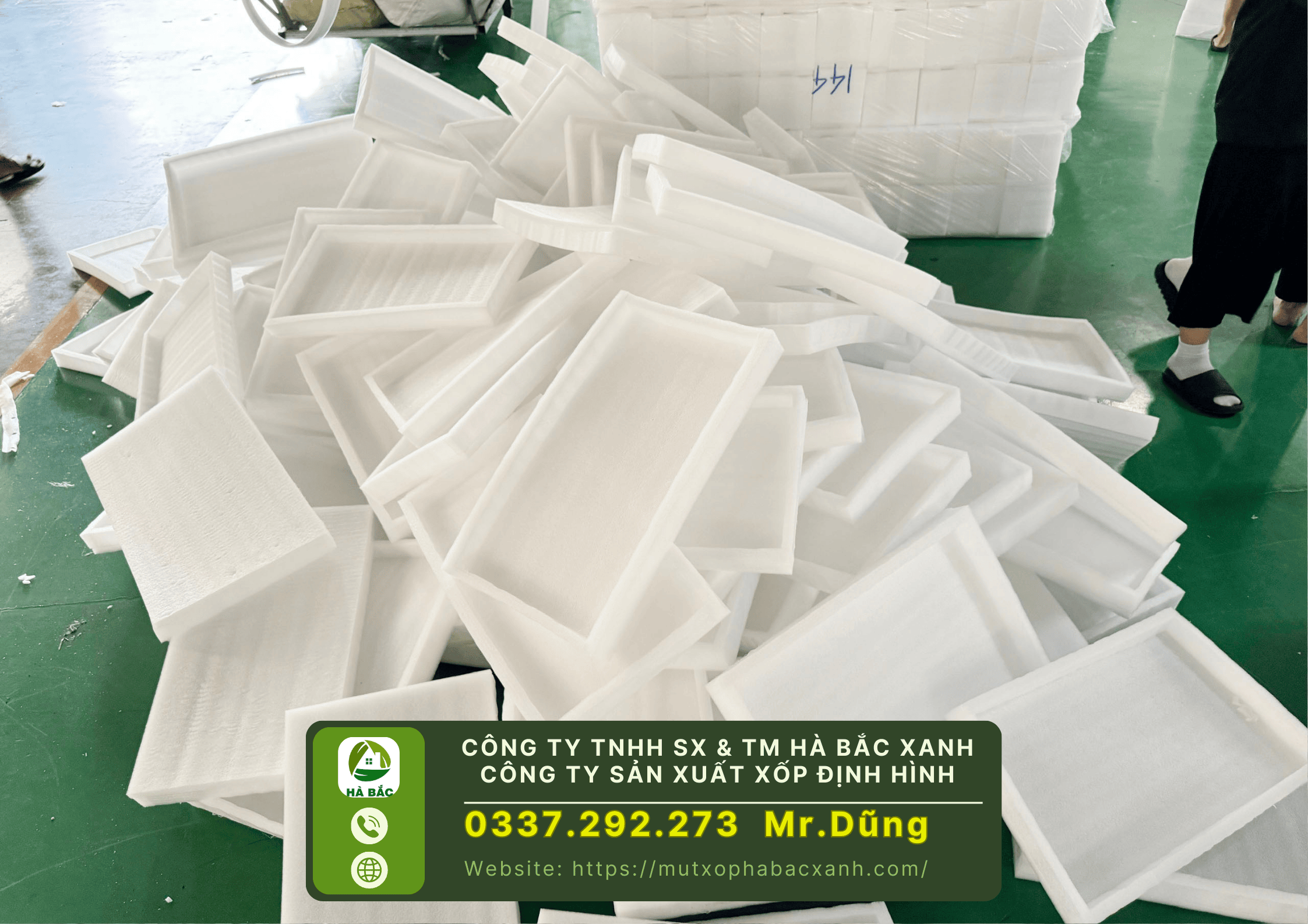 Công Ty TNHH SX & TM Hà Bắc Xanh, Công ty sản xuất xốp định hình