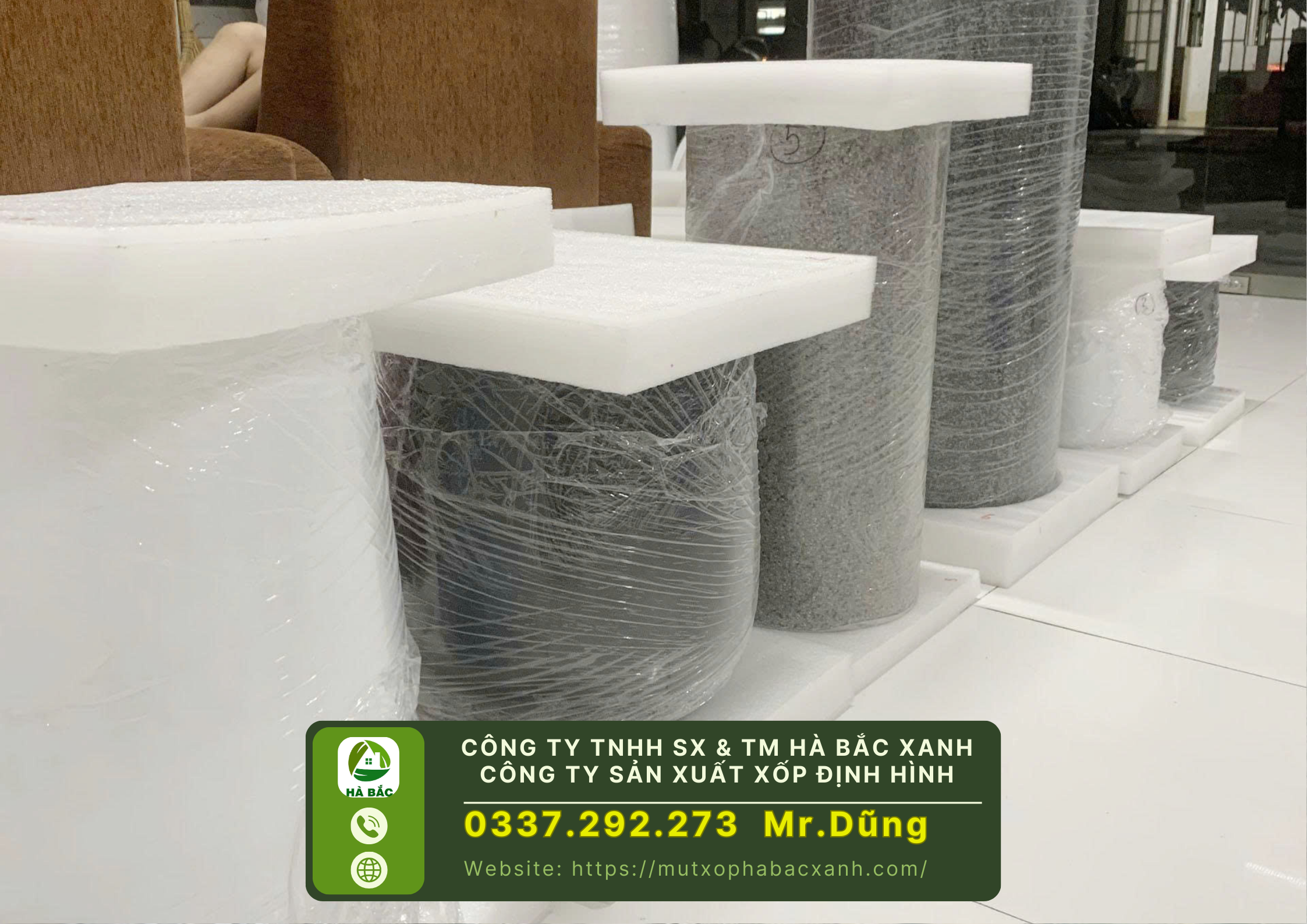 Công Ty TNHH SX & TM Hà Bắc Xanh, Công ty sản xuất xốp định hình