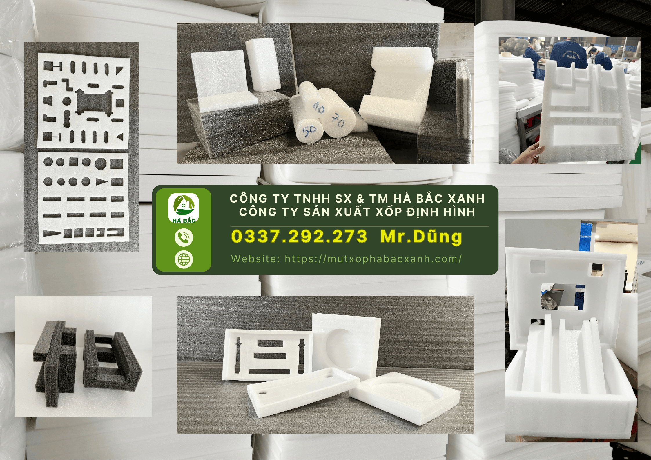 Công Ty TNHH SX & TM Hà Bắc Xanh, Công ty sản xuất xốp định hình