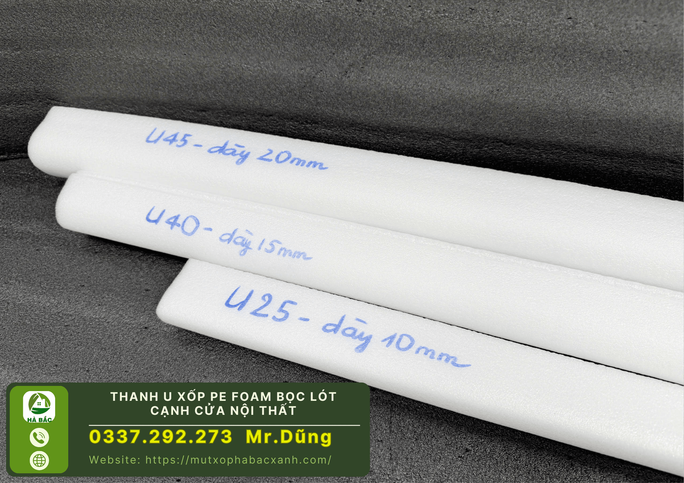 Thanh U xốp pe foam bọc lót cạnh cửa nội thất, công ty sản xuất tại Bắc Ninh Thanh U xốp pe foam bọc lót cạnh cửa nội thất, công ty sản xuất tại Bắc Ninh